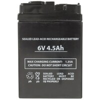 6V 4.5Ah SLA Battery to suit Rechargeable Fans