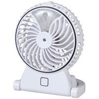 White Rechargeable Misting Fan