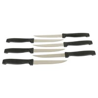 KNIFE STEAK SET 6PCS 150MM BLK PROMO