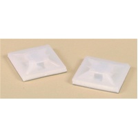 21mm Square Adhesive Tie Mounts - Pk.10