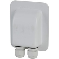 White ABS Solar Cable Entry Point