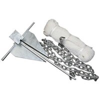 Anchors & Kits - 50m Rope / 2m Chain - 6 Pound 2.7kg