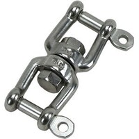 Fork Anchor Swivels - Stainless Steel - 10mm Max Breaking Strain 3150kg