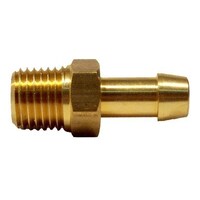 Brass Fuel Fitting 1/4" NTP to 8mm Barb