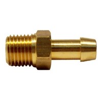 Brass Fuel Fitting 1/4" NTP to 10mm Barb