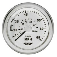Speedometer Gauge 100mm White