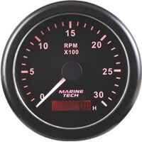 Tachometers - 0-3000 RPM Black
