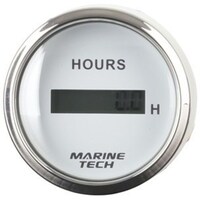 7-Digit LCD Hour Meter 60mm White