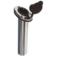Oval Top Rod Holders - With Cap Stainless Steel Heavy Duty
