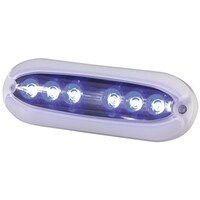 6X2W Blue Surface Mount Underwater LED Light 1000 Lumens