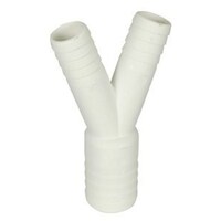 Trudesigns Polymer Plumbing Fittings - "Y" Joiner 2 x 1" (25mm) 1 x 1½" (38mm) Barb