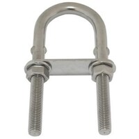 U-Bolts - Stainless Steel (304 Grade) - M-10 x 130mm Long. Thread Length 55mm