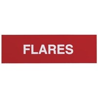 Adhesive Flares Sign 100x30mm