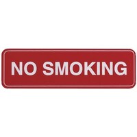 Adhesive No Smoking Sign 100x30mm