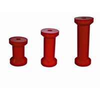 8IN KEEL ROLLER RED 17MM