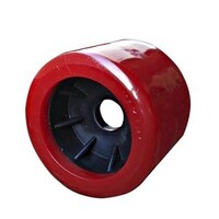 WOBBLE ROLLER 4X4IN RED 20MM