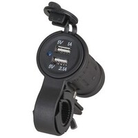 Motorcycle Dual USB Socket Mount