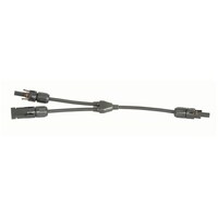 Solar Panel Y-Lead 2 Plug to 1 Socket 300mm