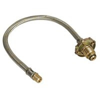 Stainless Steel Braided Hoses with Hand Wheel - For Single Bottle Kits 600mm