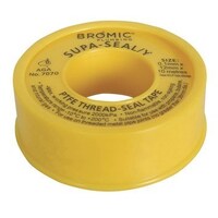12mm Yellow Gas Fitting Thread Tape 10m