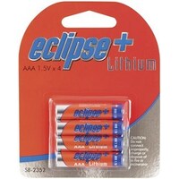 BATT LITHIUM AAA 1.5V ECLIPSE PLUS PK4