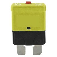 Standard Blade Circuit Breaker 20A - Manual Reset