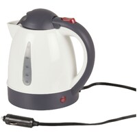 White 1L 12V Kettle TCC506Features a water level window, an auto-shut off and a boil dry protector.