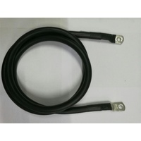 0 Gauge Tinned Battery Power Lead - Black - 1800mm