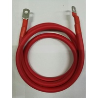 0 Gauge Tinned Battery Power Lead - Red - 2330mm