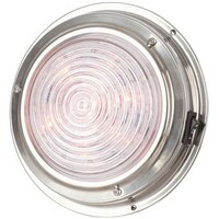 140mm Cool White and Red LED Stainless Steel Dome Light