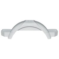 White Plastic Mudguard for 13" Wheel