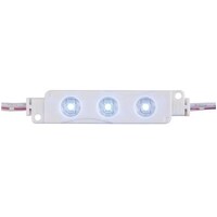 IP65 LED Light Module String, 10x 3x3528-LEDs, Blue