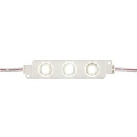IP65 LED Light Module String, 10x 3x5050-LEDs, Cool White